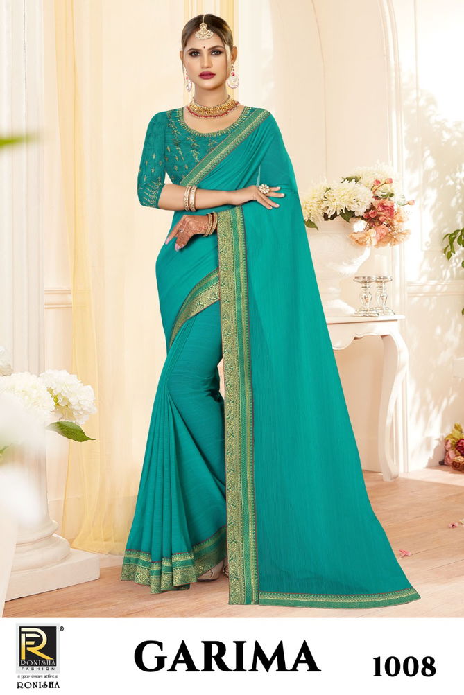 Ronisha Garima Exclusive Wear Wholesale Art Silk Saree Collection
